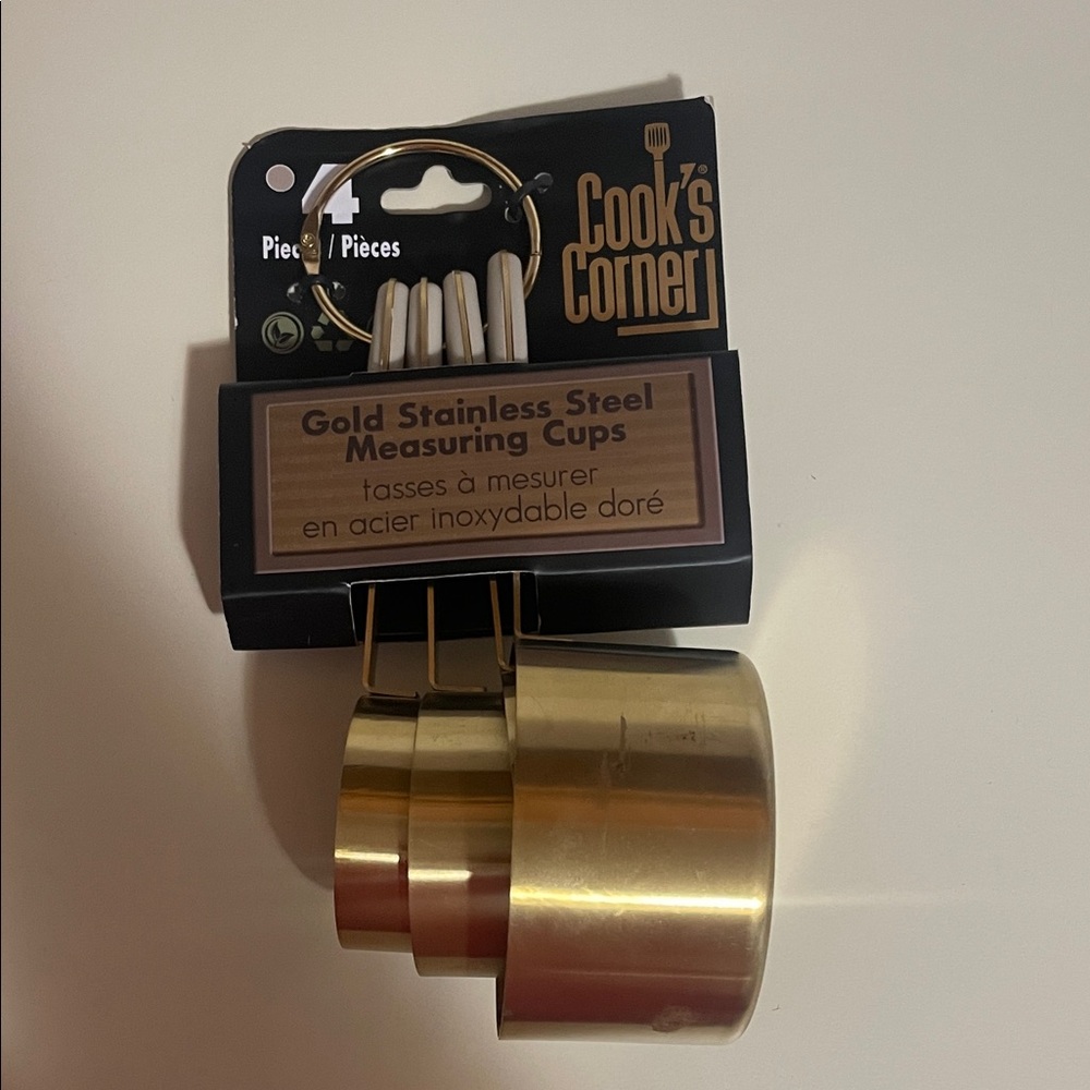 Gold Stainless Steel Measuring Cups